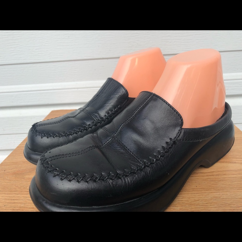 Dansko Black Leather Mules - Picture 3 of 8